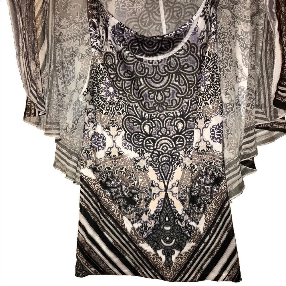 World Unity Pattern Printed stone emblished front - Picture 3 of 6